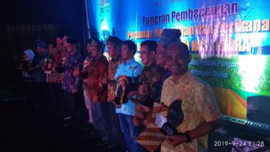 Kalbar berhasil raih juara stan terbaik harapan 3 KTNA Expo 2019 di Pekan Baru